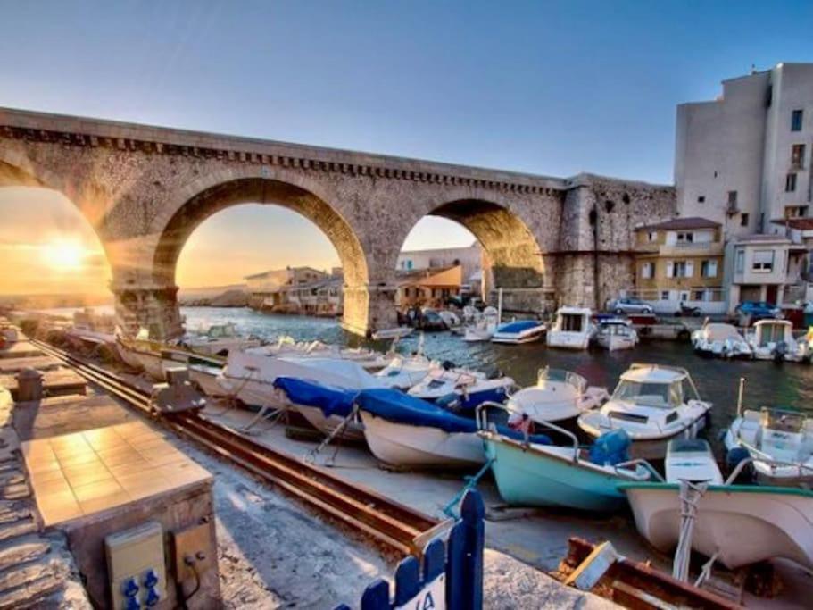 Superbe Logement Au Vallon Des Auffes Marseille Extérieur photo